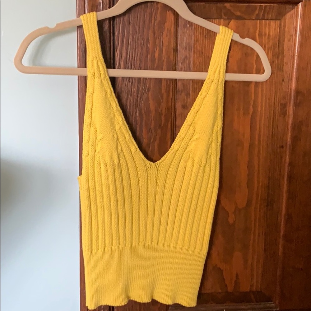 ZARA- Knit crop tank top